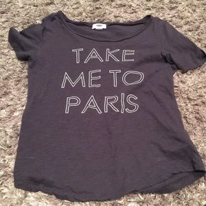 NWOT take me to paris t-shirt